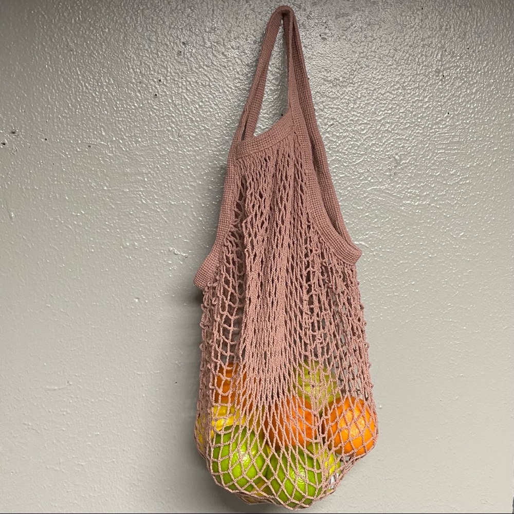 Pink Eco Cotton Mesh Farmers Market